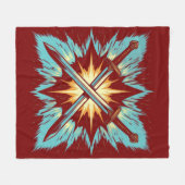 Couverture Polaire Crossed Fantasy Arrows with Glowing Energy – Dynam (Devant (Horizontal))