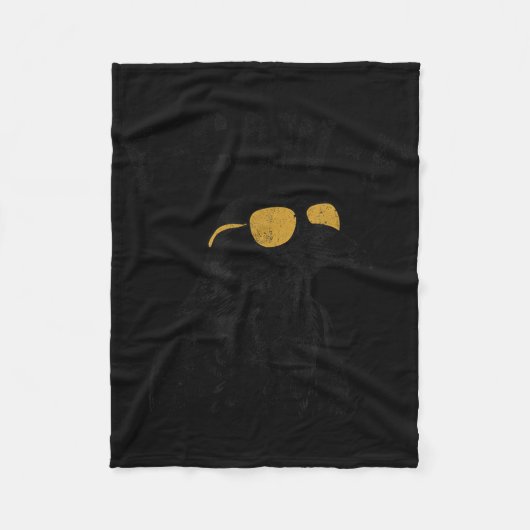 Couverture Polaire Crow F-caw-f drôle (Devant)