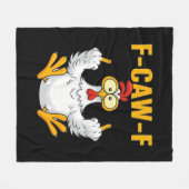 Couverture Polaire Crow F-Caw-F Funny Humor Gothic (Devant (Horizontal))