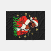 Couverture Polaire Croyez Black-santa Claus Noël Afrique Amérique (Devant (Horizontal))