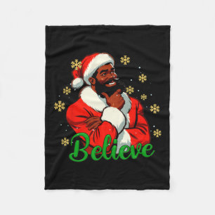 Couverture Polaire Croyez Black-santa Claus Noël Afrique Amérique