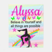 COUVERTURE POLAIRE CROYEZ EN VOUS-MÊME GYMNASTICS DESIGN (Devant)