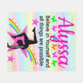 COUVERTURE POLAIRE CROYEZ EN VOUS-MÊME GYMNASTICS DESIGN (Devant (Horizontal))