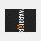 Couverture Polaire Crps Sensibilisation Orange Ribbon Warrier (Devant (Horizontal))