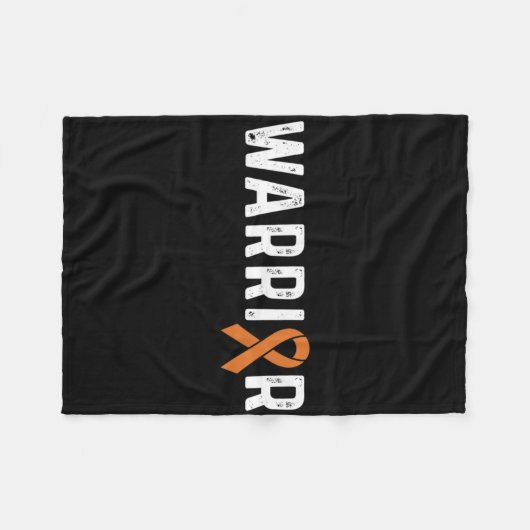 Couverture Polaire Crps Sensibilisation Orange Ribbon Warrier (Devant (Horizontal))