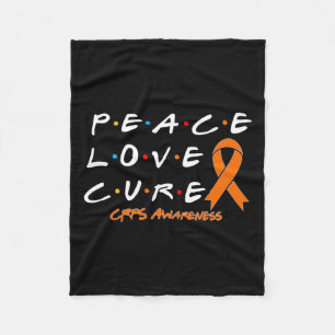 Couverture Polaire Crps Sensibilisation Peace Love Cure