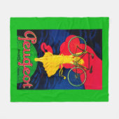 Couverture Polaire Cru PosterEurope de bicyclette de Peugeot (Devant (Horizontal))