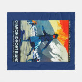 Couverture Polaire Cru PosterEurope de Chamonix-Mont Blanc (Devant (Horizontal))