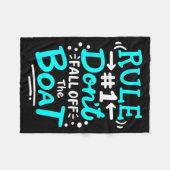 Couverture Polaire Cruise Rule #1 Don't Fall Off The Boat  (Devant (Horizontal))