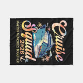 Couverture Polaire Cruise Squad 2026 Family Group Matching Summer Vac (Devant (Horizontal))