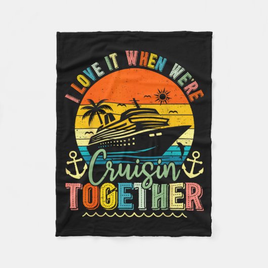 Couverture Polaire Cruise Squad 2026 Family Group Matching Summer Vac (Devant)