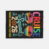 Couverture Polaire Cruise Squad 2026 Family Group Matching Summer Vac (Devant (Horizontal))