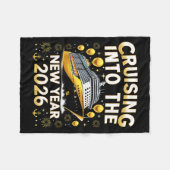Couverture Polaire Cruising Into The New Year 2026 Cruise Party Gift  (Devant (Horizontal))