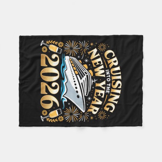 Couverture Polaire Cruising Into The New Year 2026 Happy New Year 202 (Devant (Horizontal))