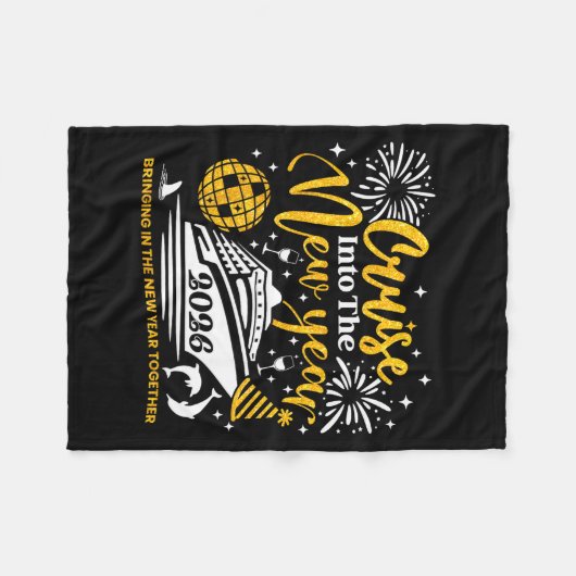 Couverture Polaire Cruising Into The New Year 2026 Happy New Year 202 (Devant (Horizontal))