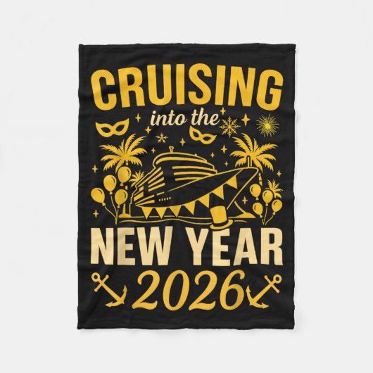 Couverture Polaire Cruising Into The New Year 2026 Happy New Year 202 (Devant)