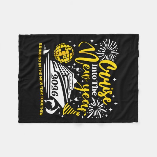 Couverture Polaire Cruising Into The New Year 2026 Happy New Year 202 (Devant (Horizontal))