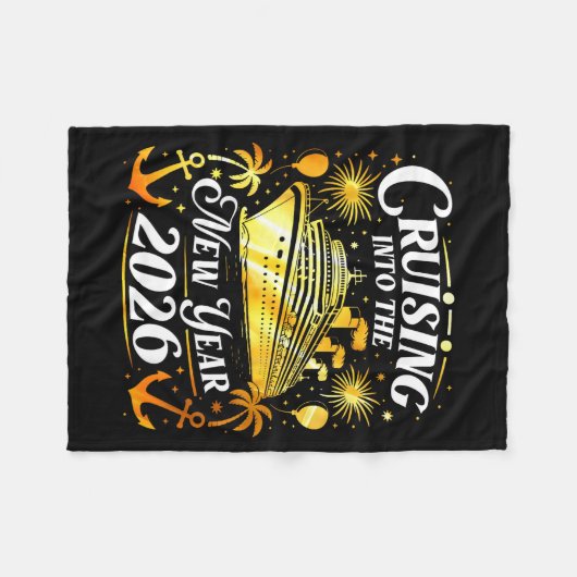 Couverture Polaire Cruising Into The New Year 2026 Happy New Year Fam (Devant (Horizontal))