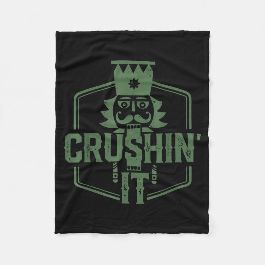 Couverture Polaire Crushin' It Nutcracker Christmas Xmas  (Devant)