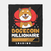 Couverture Polaire Crypto DogeCoin Millionaire Chargement (Devant)