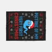 Couverture Polaire Cture Of My Very First Christmas Joke Funny Xmas H (Devant (Horizontal))