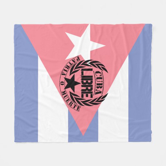 Couverture Polaire Cuba Libre Motto Laurels (Devant (Horizontal))