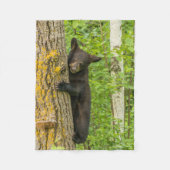 Couverture Polaire Cube d'ours noir | Minnesota (Devant)