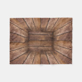 Couverture Polaire Cube en bois Abstrait (Devant (Horizontal))