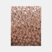 Couverture Polaire Cube Motif Mousse Mousse 3D Chaude (Devant)