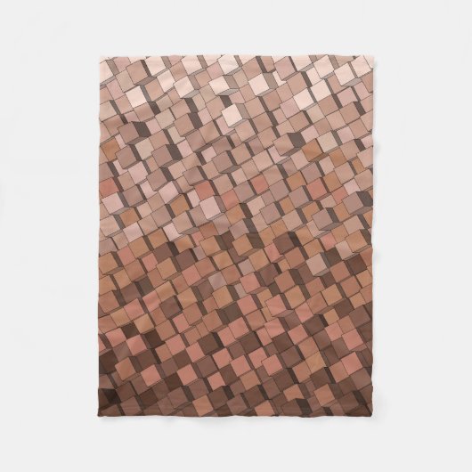 Couverture Polaire Cube Motif Mousse Mousse 3D Chaude (Devant)