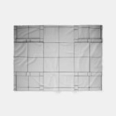 Couverture Polaire Cubes Abstraits (Devant (Horizontal))