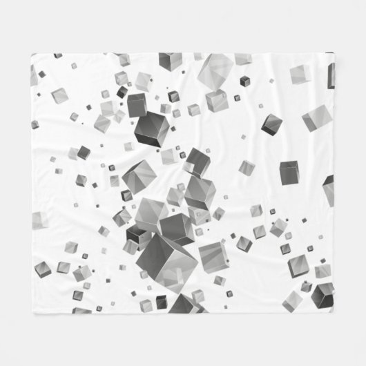 Couverture Polaire Cubes colorés 3 (Devant (Horizontal))