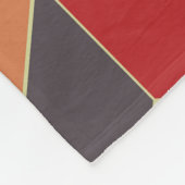 Couverture Polaire Cubes colorés monogrammes Motif géométrique (Coin)