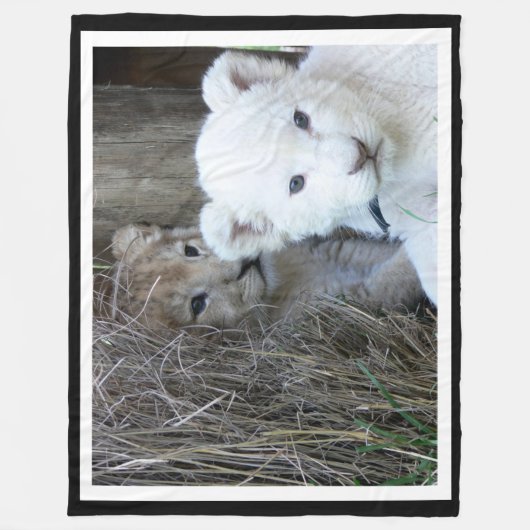 Couverture Polaire Cubes de tigre (Devant)