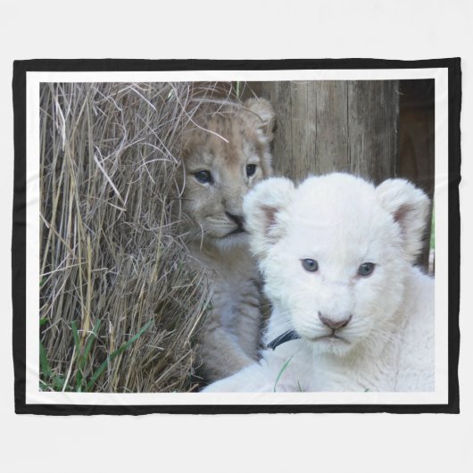 Couverture Polaire Cubes de tigre (Devant (Horizontal))
