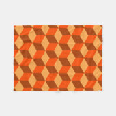 Couverture Polaire Cubes orange (Devant (Horizontal))