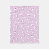 Couverture Polaire Cubes Ours Polaires - Rose Icy - (Devant)