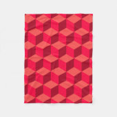 Couverture Polaire Cubes rouges (Devant)