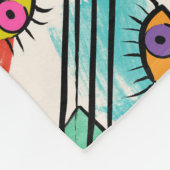 Couverture Polaire Cubisme moderne Abstrait Artsy Femme Visages (Coin)