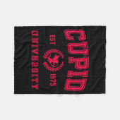 Couverture Polaire Cud University Cute Cherub Valentines Day Crest  (Devant (Horizontal))