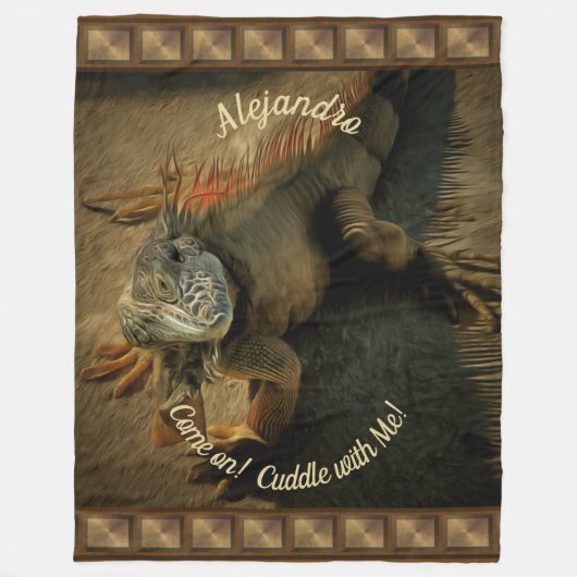 Couverture Polaire Cuddle avec Pedro l'Iguana 0768 (Devant)