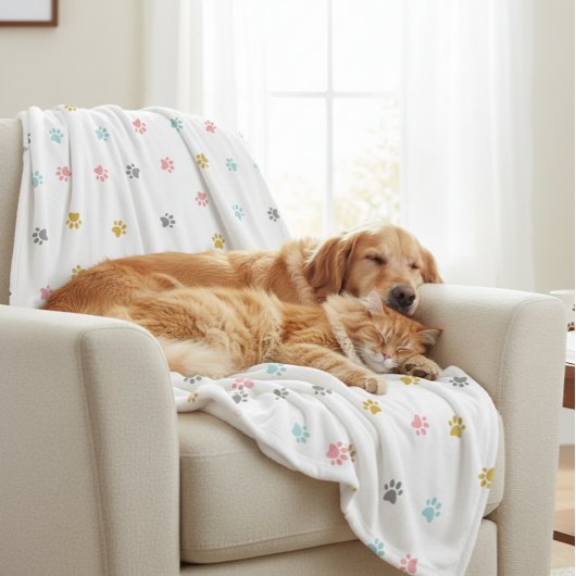Couverture Polaire Cuddle Fleece Warm Pet Blanket Liner Throw