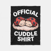 Couverture Polaire Cuddle Shirt Cute Ladybug Couple Cozy  (Devant)