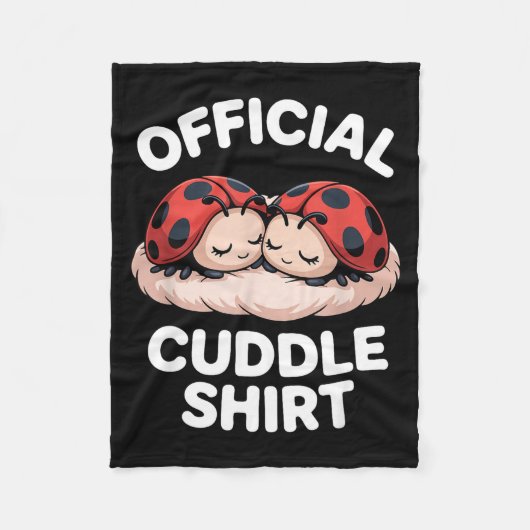 Couverture Polaire Cuddle Shirt Cute Ladybug Couple Cozy  (Devant)