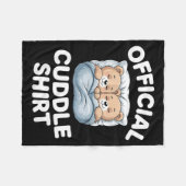 Couverture Polaire Cuddle Shirt Cute Teddy Bear Sleepwear  (Devant (Horizontal))