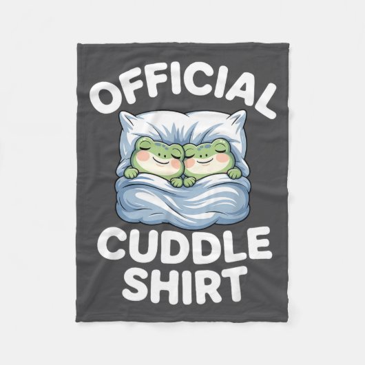 Couverture Polaire Cuddle Shirt Funny Cute Frogs Cozy  (Devant)