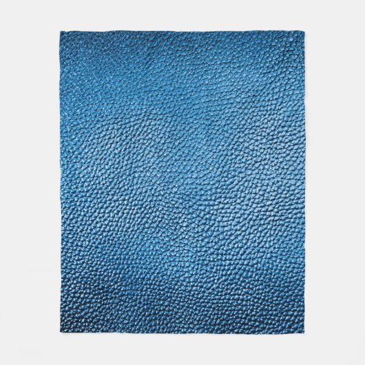 Couverture Polaire Cuir bleu classique texture arrière - plan closeup (Devant)
