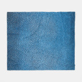 Couverture Polaire Cuir bleu classique texture arrière - plan closeup (Devant (Horizontal))