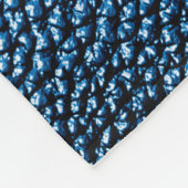 Couverture Polaire Cuir bleu classique texture arrière - plan closeup (Coin)