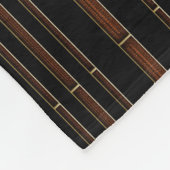 Couverture Polaire Cuir Brown Et Noir (Coin)